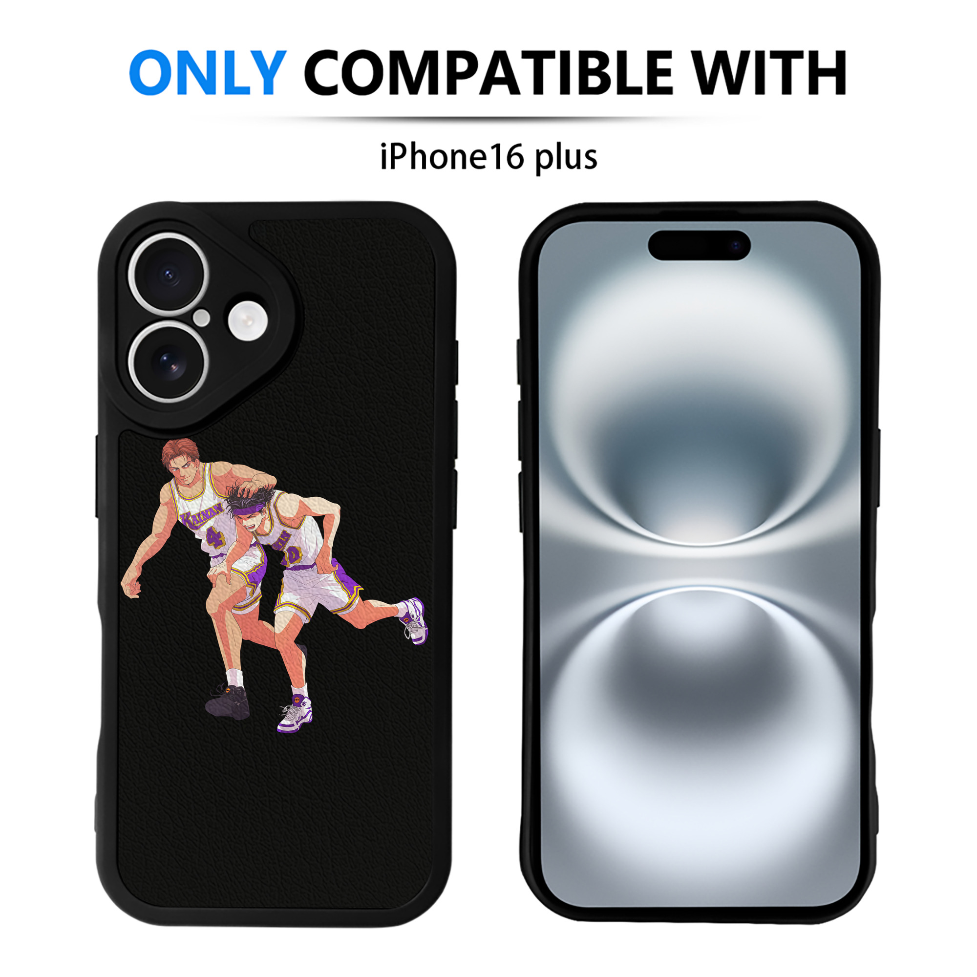 （画像用） SLAM DUNK／スラムダンク 【iPhone 16シリーズ対応】シリコンスマホケース（レザー調） 材質：シリコン
